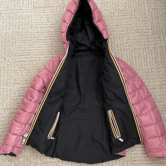 K-Way Kids Waterproof Hooded Reversible Padded Jacket